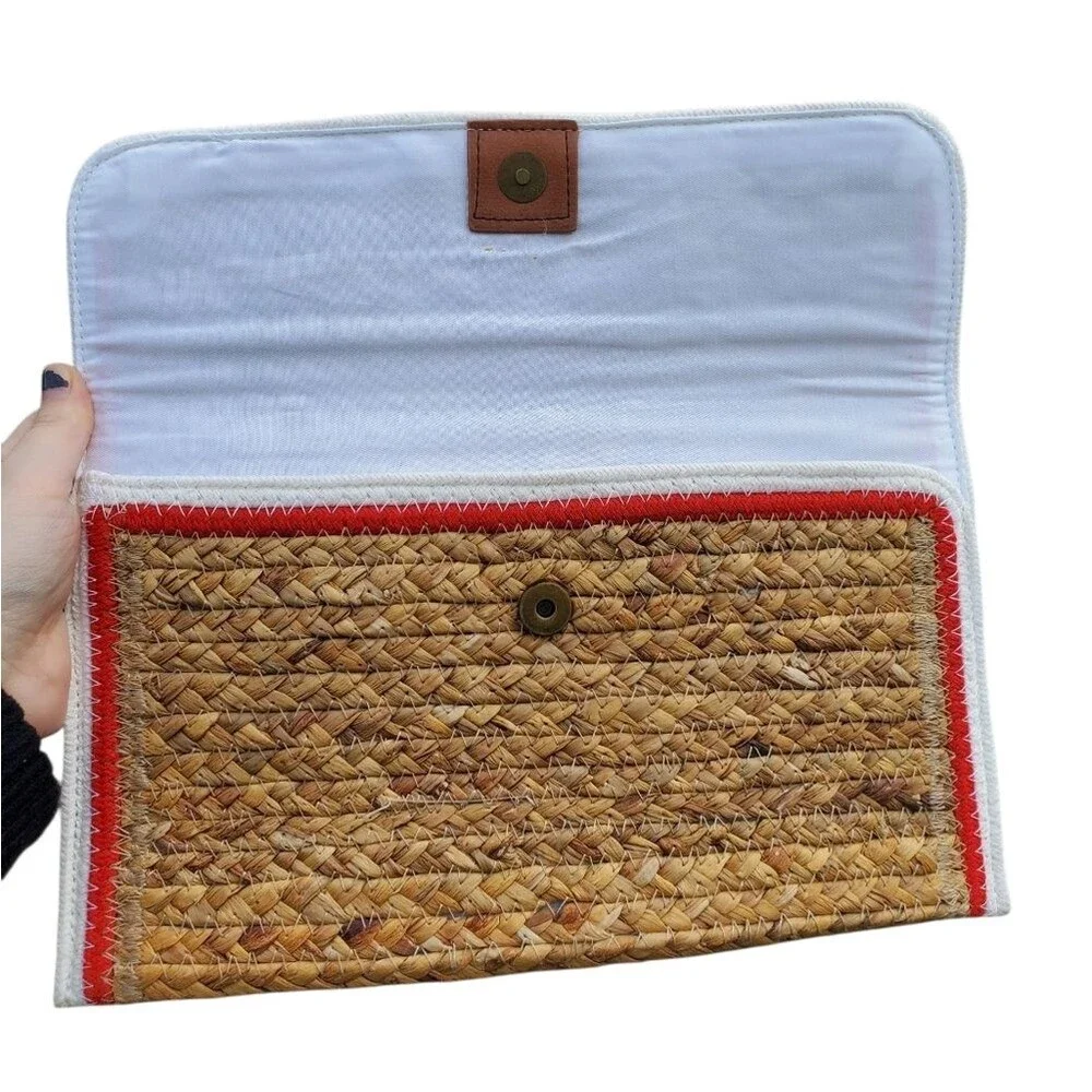 Sun'n'Sand Accessories Woven Clutch Handbag